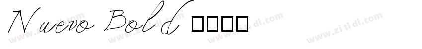 Nuevo Bold字体转换